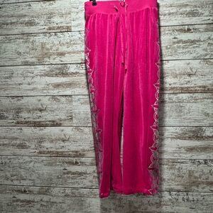 Ashro Fuchsia Velour Pants
